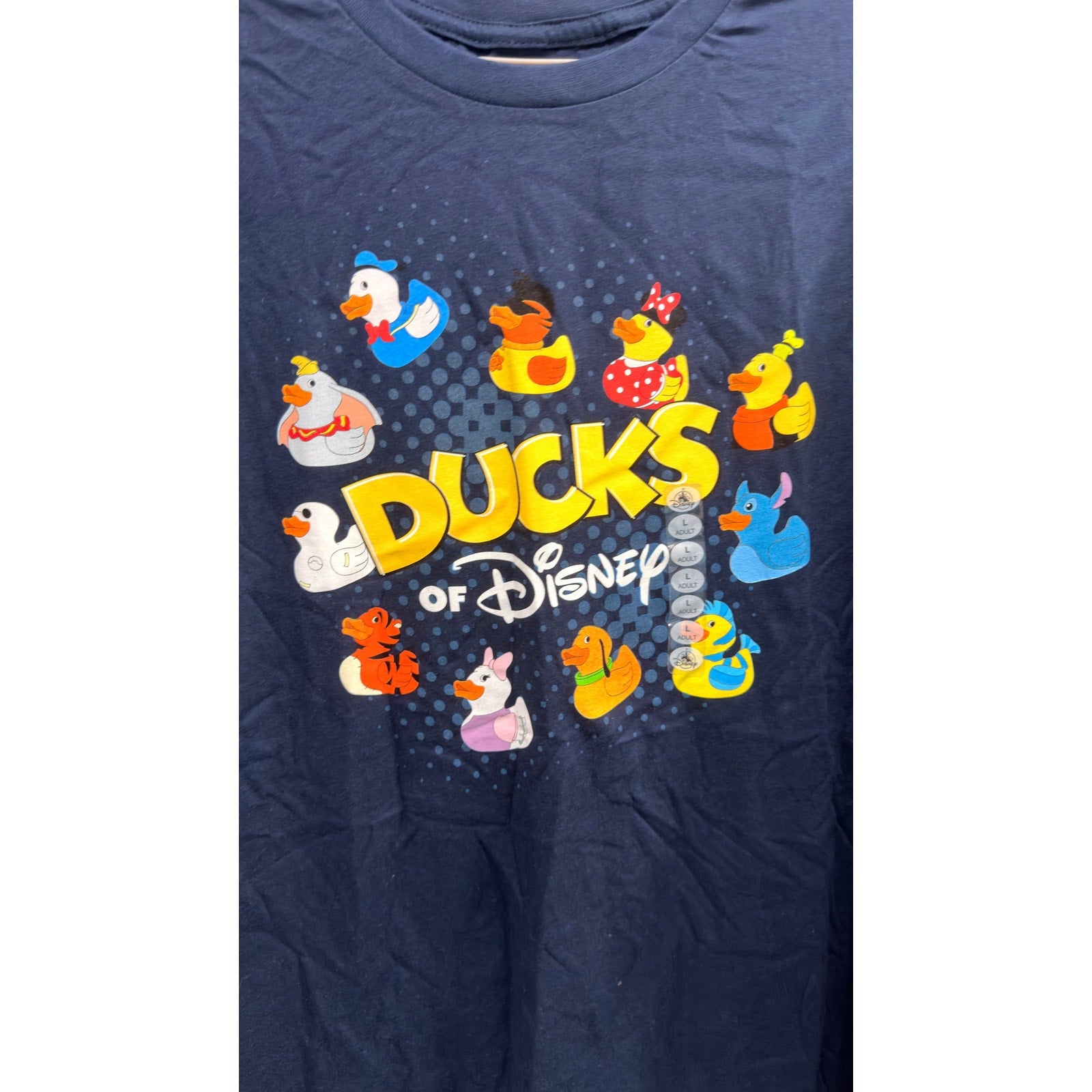 Disney Parks "Ducks of Disney" Rubber Duckies T-Shirt Adult Large NWT
