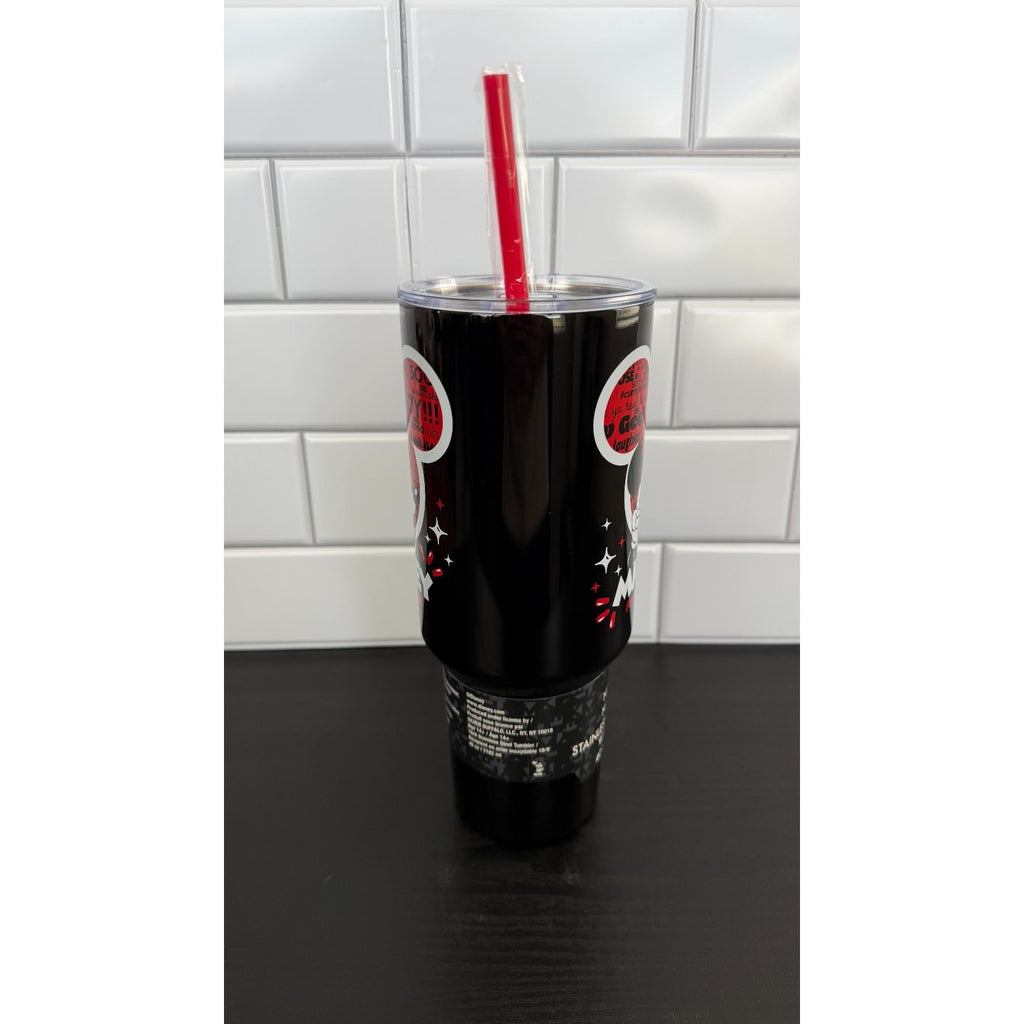 Disney Classic Mickey Mouse "#currentmood" 40oz Stainless Steel Tumbler NEW