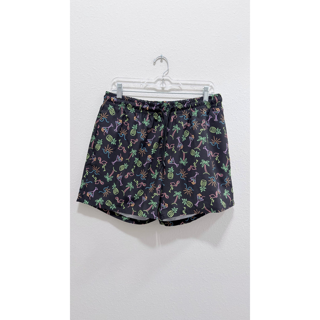 Cabana by Crown & Ivy Neon Party Swim Trunks – Men's Large Preowned