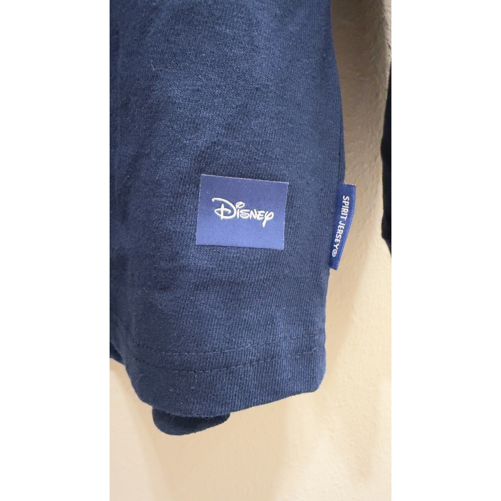 Disney Parks Spirit Jersey Navy Blue Villians Lettering Large NWT