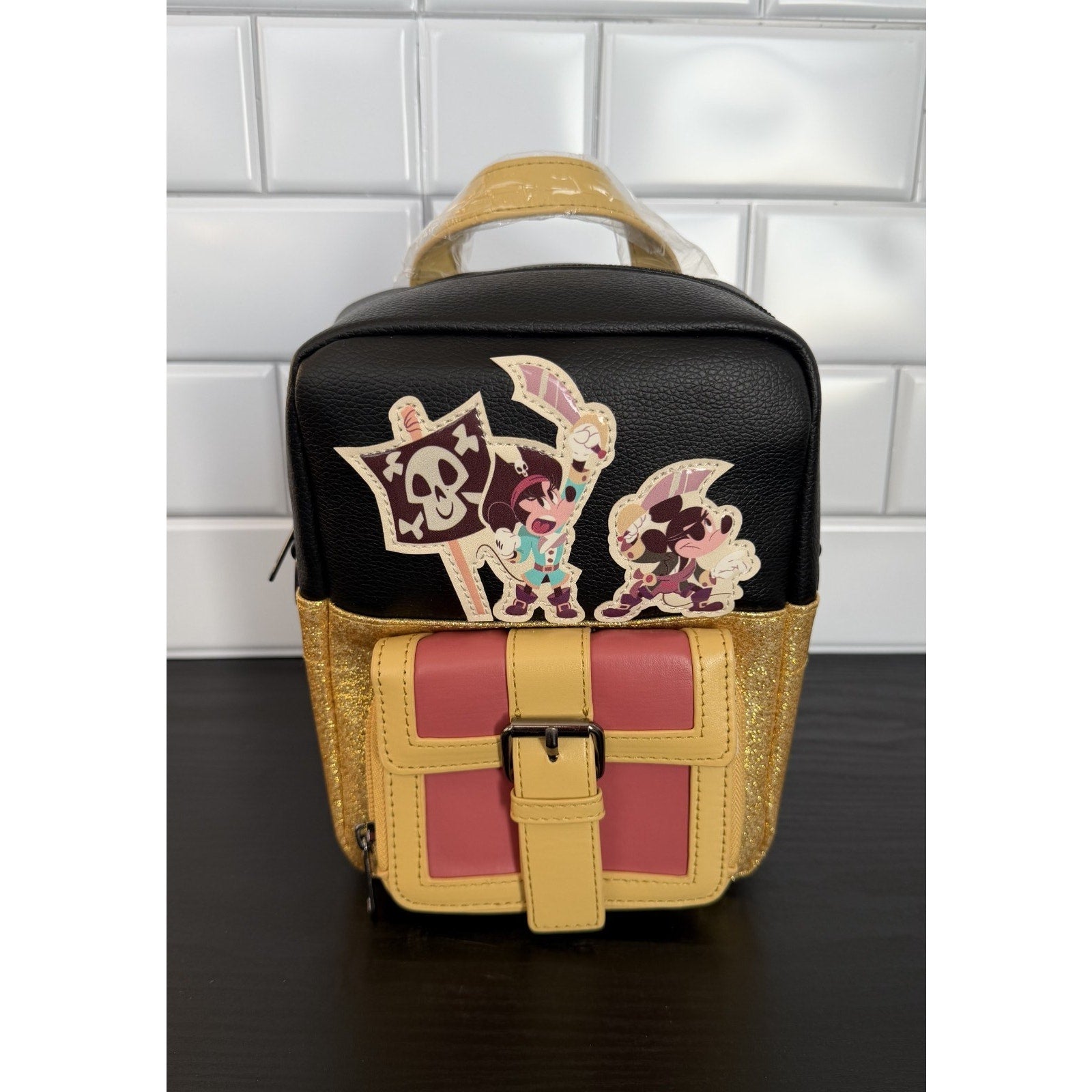 Disney Parks Pirates of the Caribbean Mini Crossbody Bag / Backpack NEW