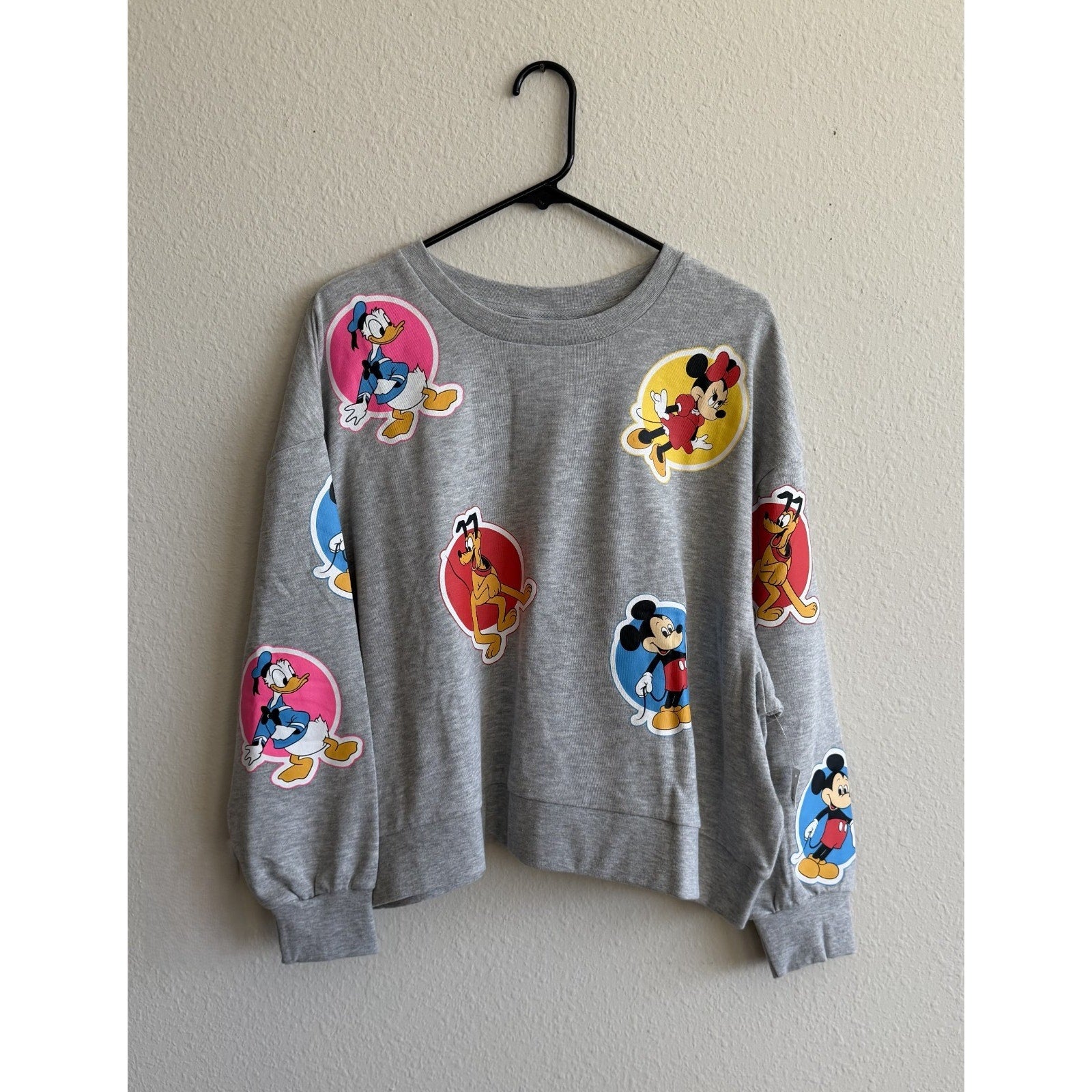 NEW Disney Parks WDW 50th Vault Collection "Stickers" Women's Sweatshirt 1XL