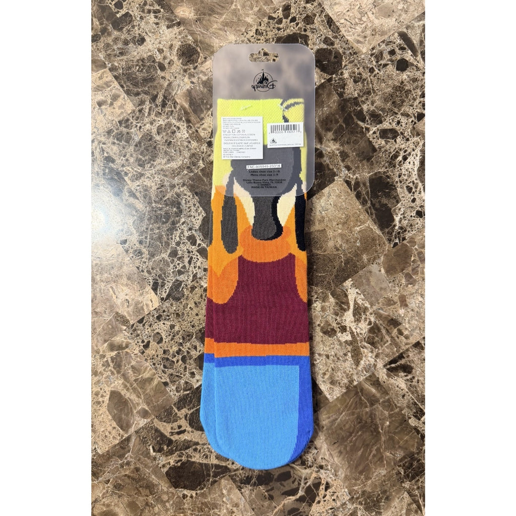 Disney Parks Goofy Character Adult Socks One Size NWT