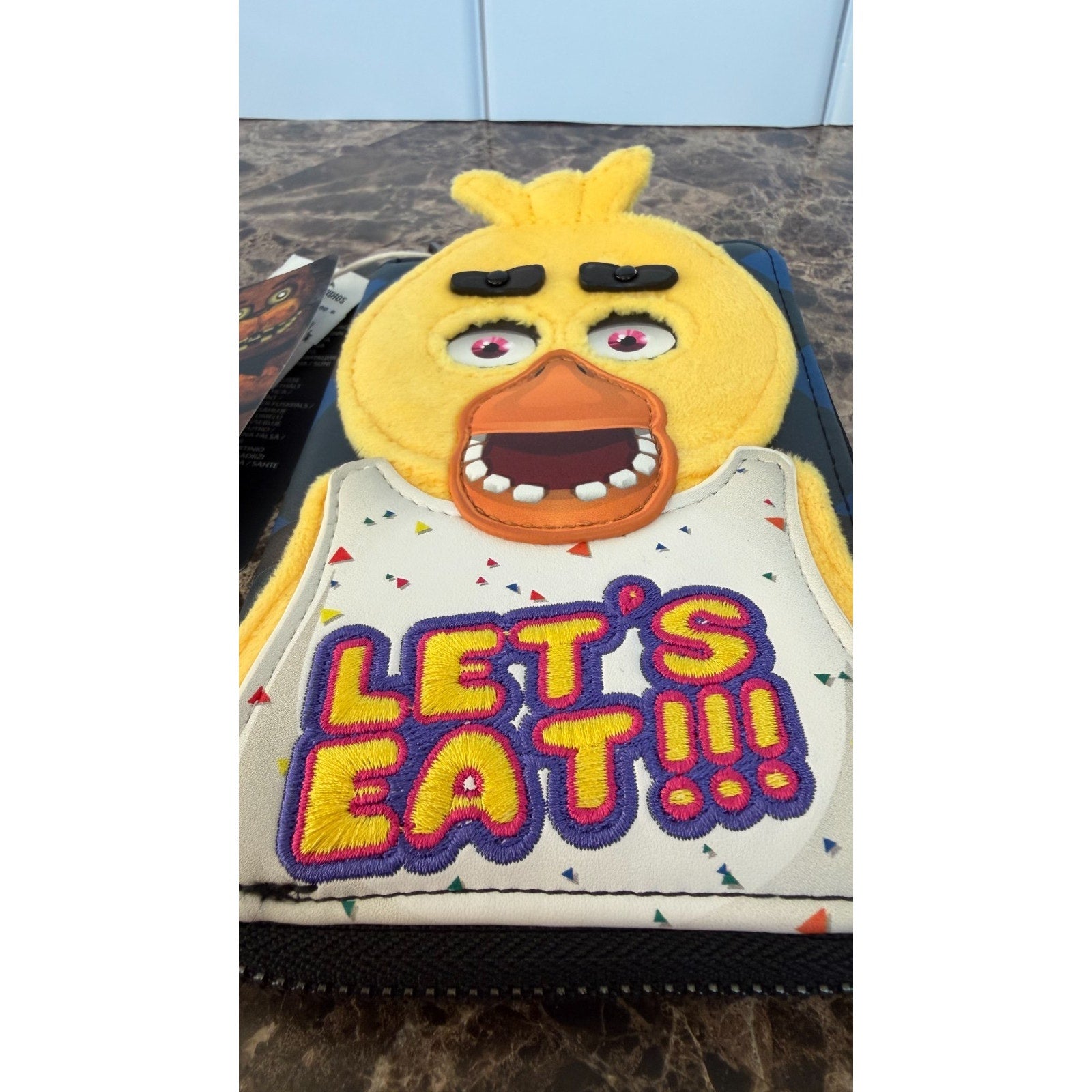 Loungefly Five Nights at Freddy's Chica Plush Small Zip Wallet NWT