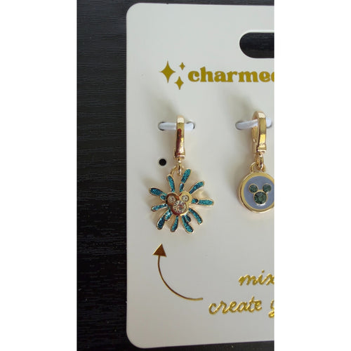Disney Parks "Charmed in the Park" Set of 4 Add-on Charms — NEW
