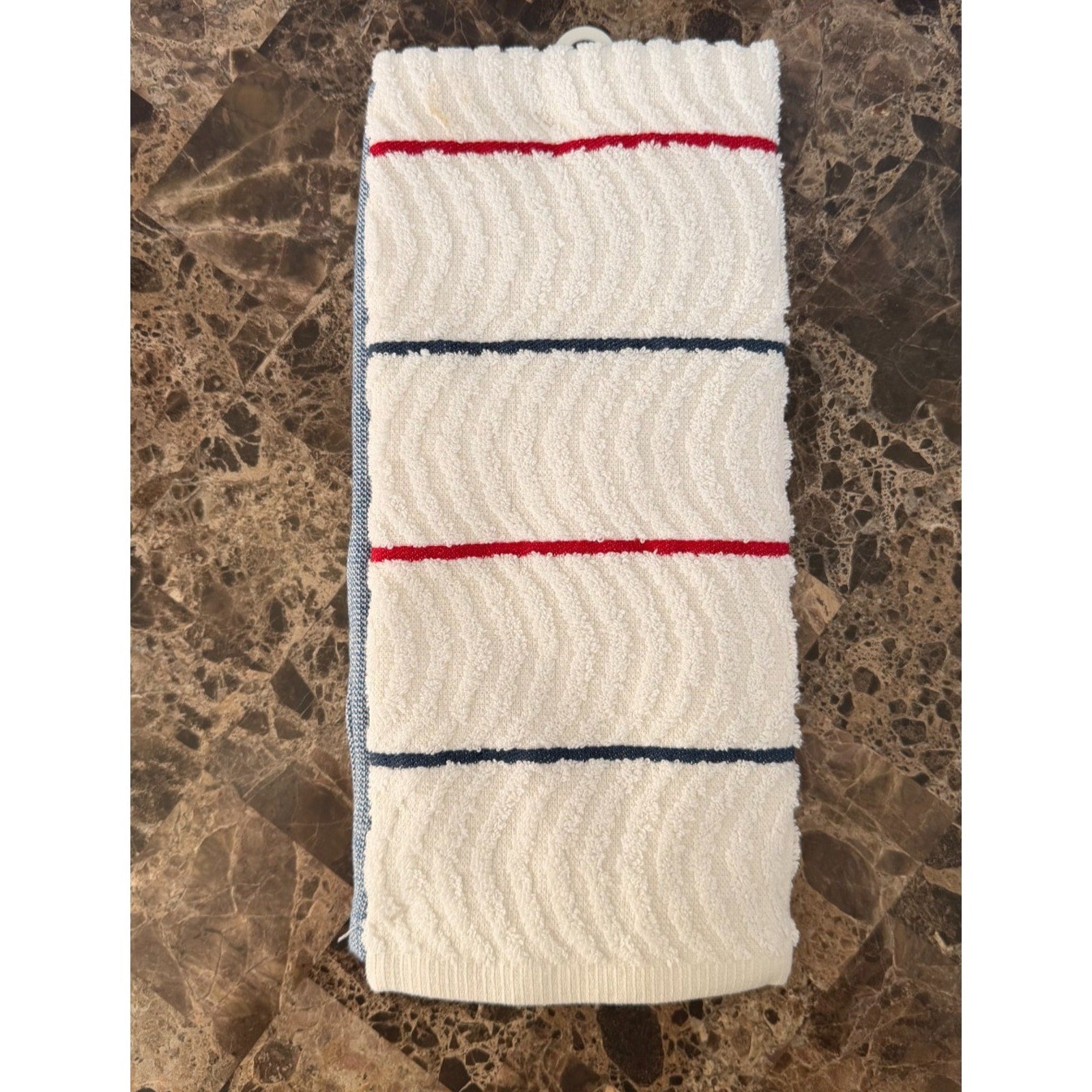 NWT Stars & Stripes Patriotic Hearts Kitchen Towels Set Of 2 18”X28”