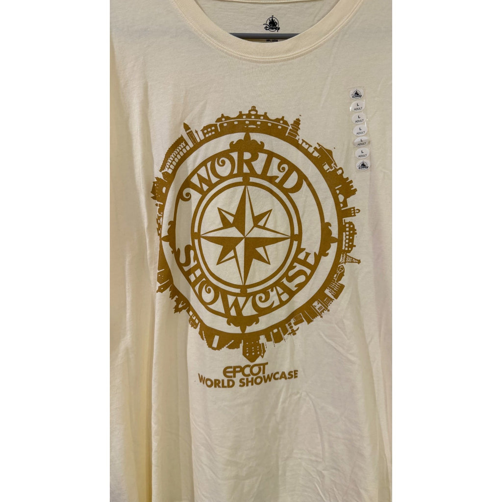 Disney Parks EPCOT World Showcase Compass T-Shirt Large NEW
