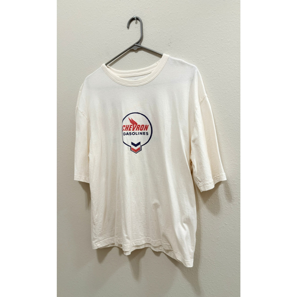 Old Navy Licensed Chevron Gasolines Graphic Cropped T-Shirt Medium NWT