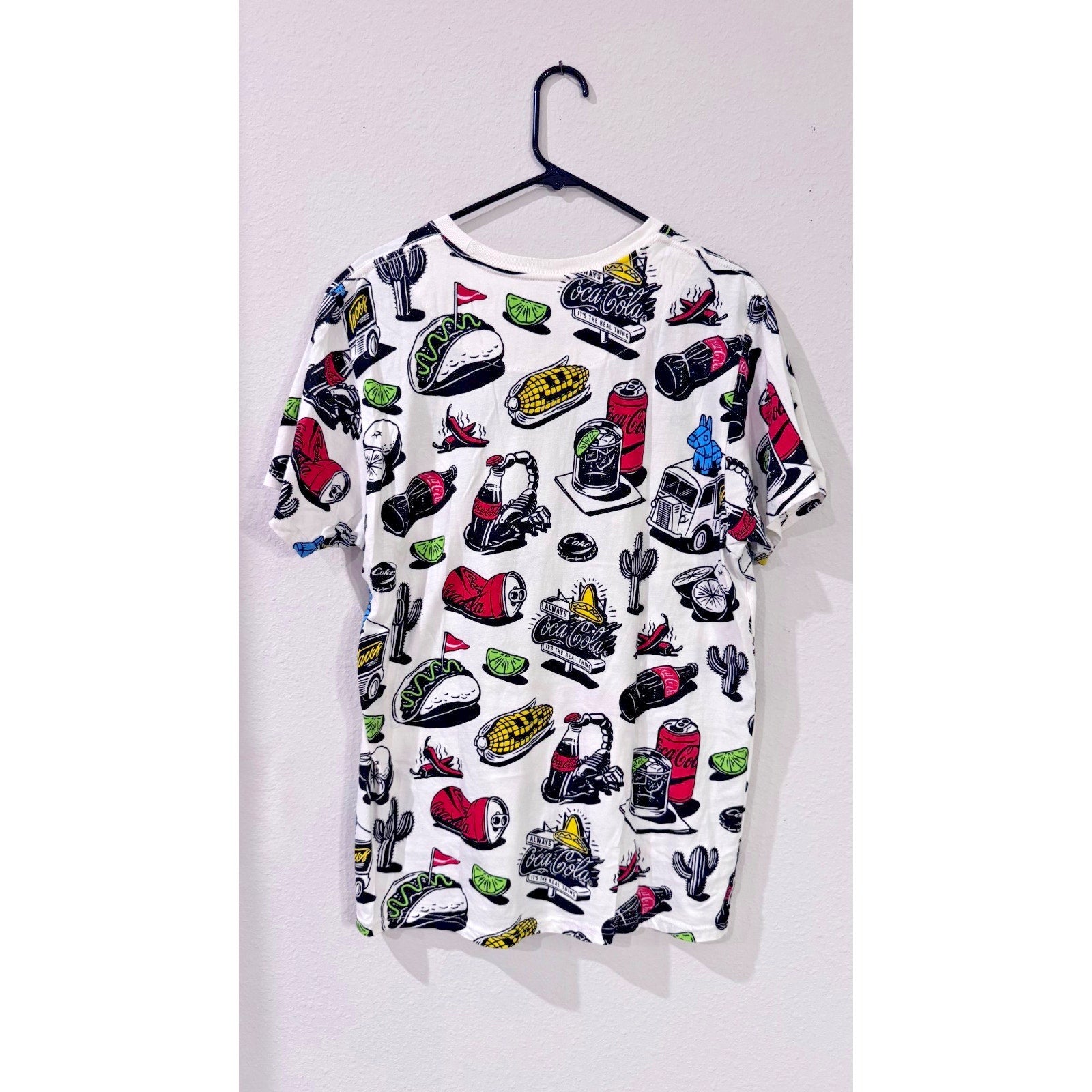 Coca-Cola "Taste Tour" All Over Print T-Shirt 2XL NWOT