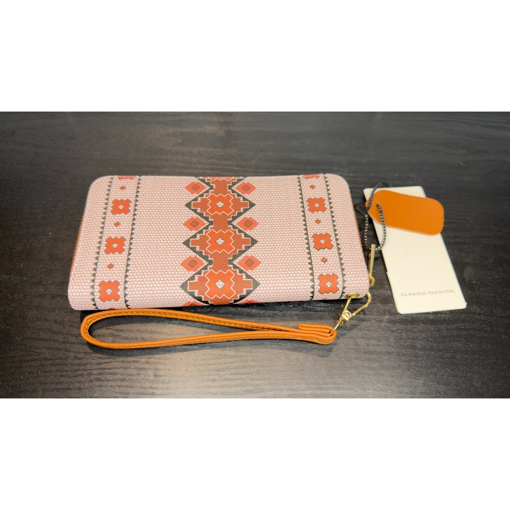 Women’s Ultra Thin Slim Western Wallet - Long Bifold Clutch & Card Holder - NEW