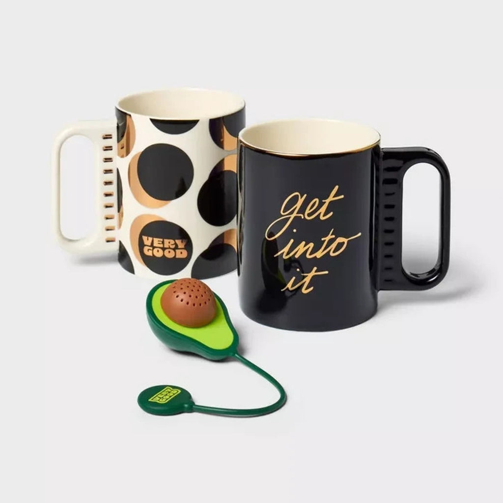 Tabitha Brown for Target 3pc Tea Set - Avocado Infuser & Mugs NIB