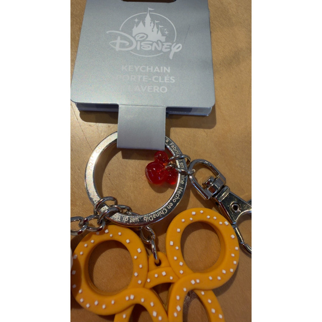 Disney Parks Mickey Pretzel & Soda Drink Bag Tag / Keychain Clip - NWT