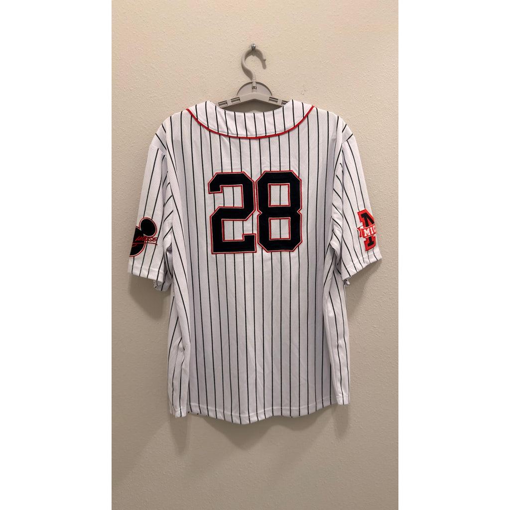 Disney Parks Mickey Mouse Baseball Jersey Adults Large NWT