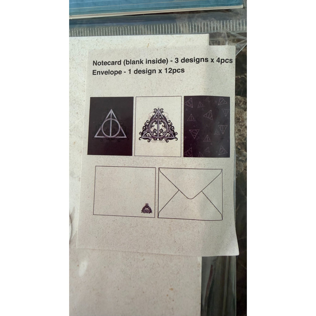 NEW Universal Studios Harry Potter Deathly Hallows Notecard Set