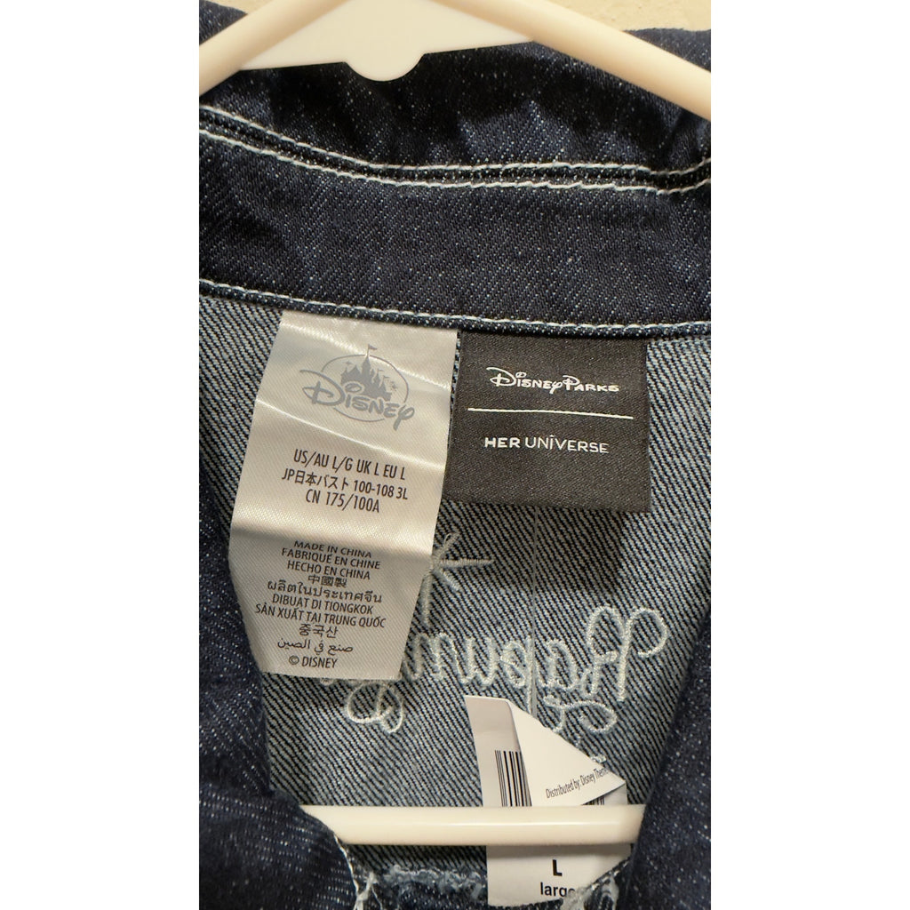 Disney Princess Cropped Denim Jacket by Her Universe NWT Large