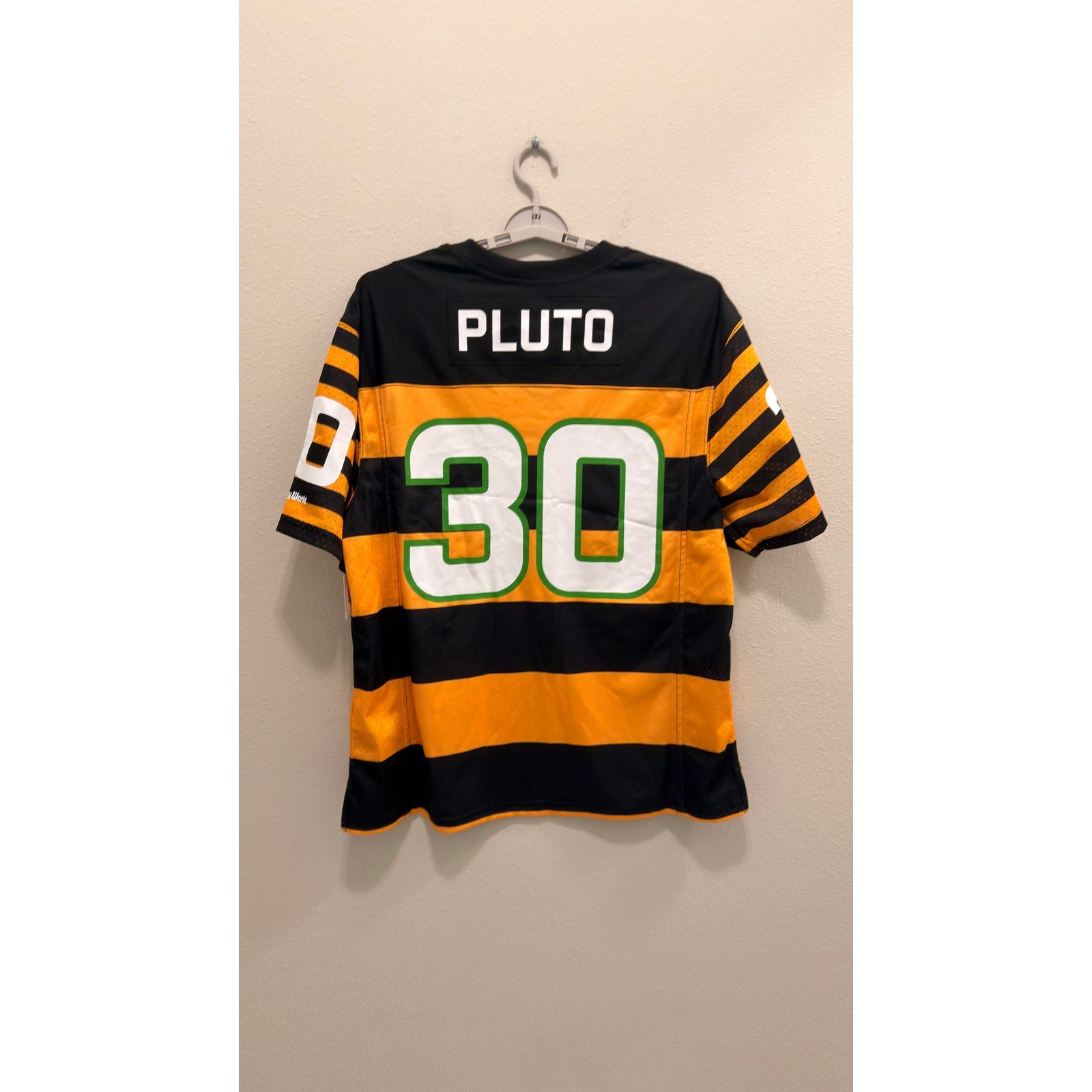 Disney Parks Walt Disney World Pluto Football Jersey Adult Large NWT