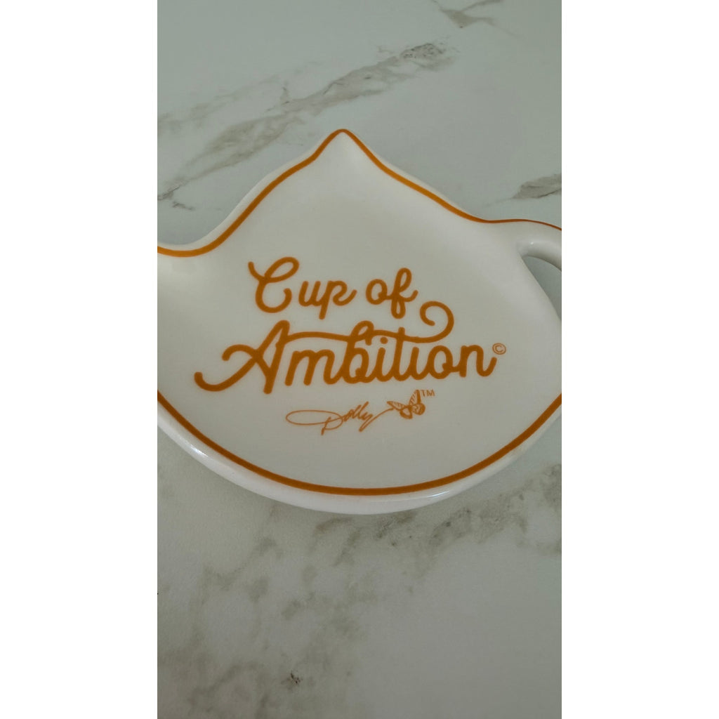 Dolly Parton "Cup of Ambition" Ceramic Teapot Tea Bag Holder