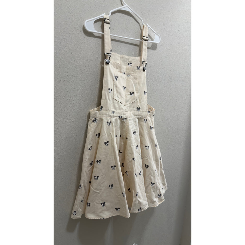 Disney Parks Her Universe Mickey Mouse Short Overalls Skirt Dress Large NWT