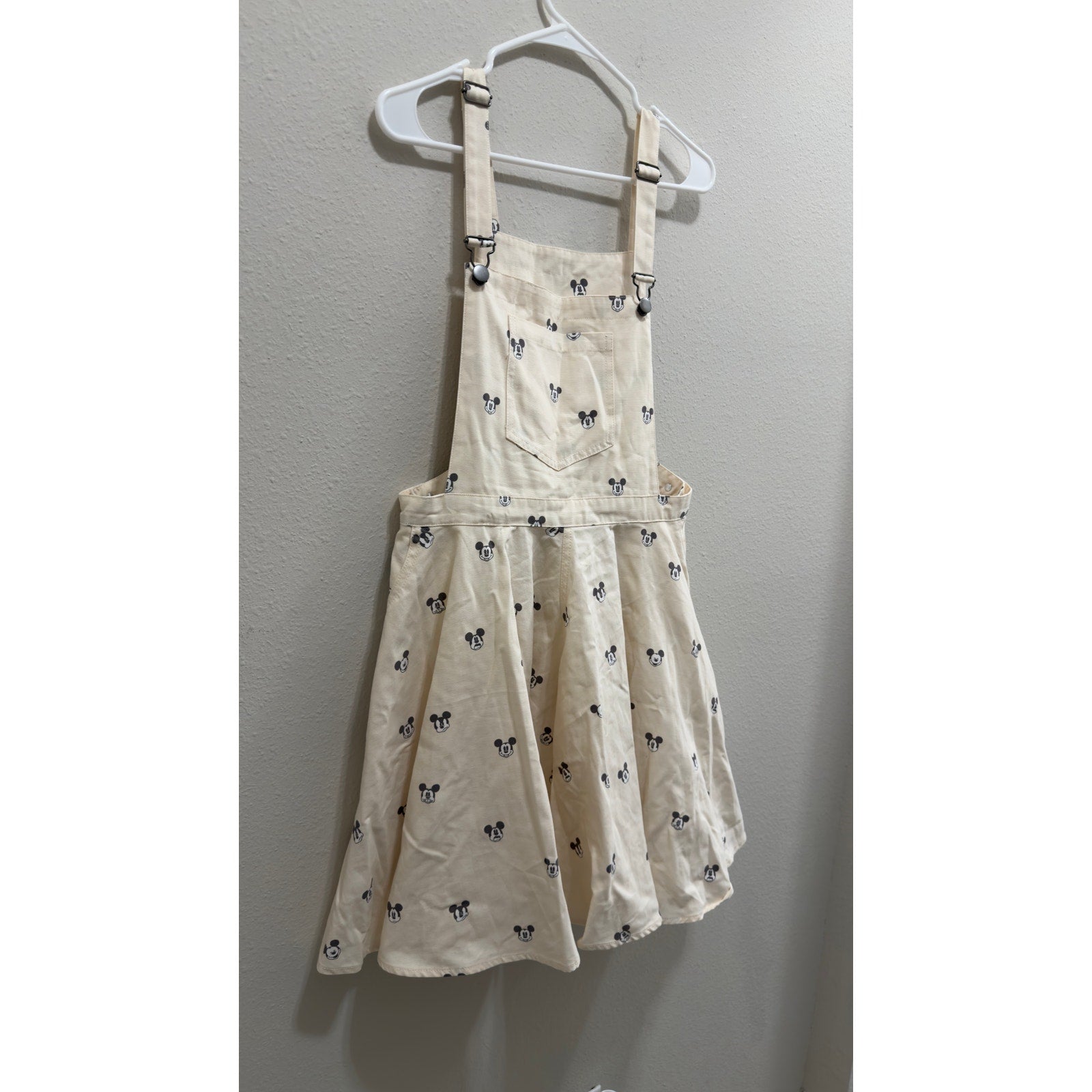 Disney Parks Her Universe Mickey Mouse Short Overalls Skirt Dress Large NWT