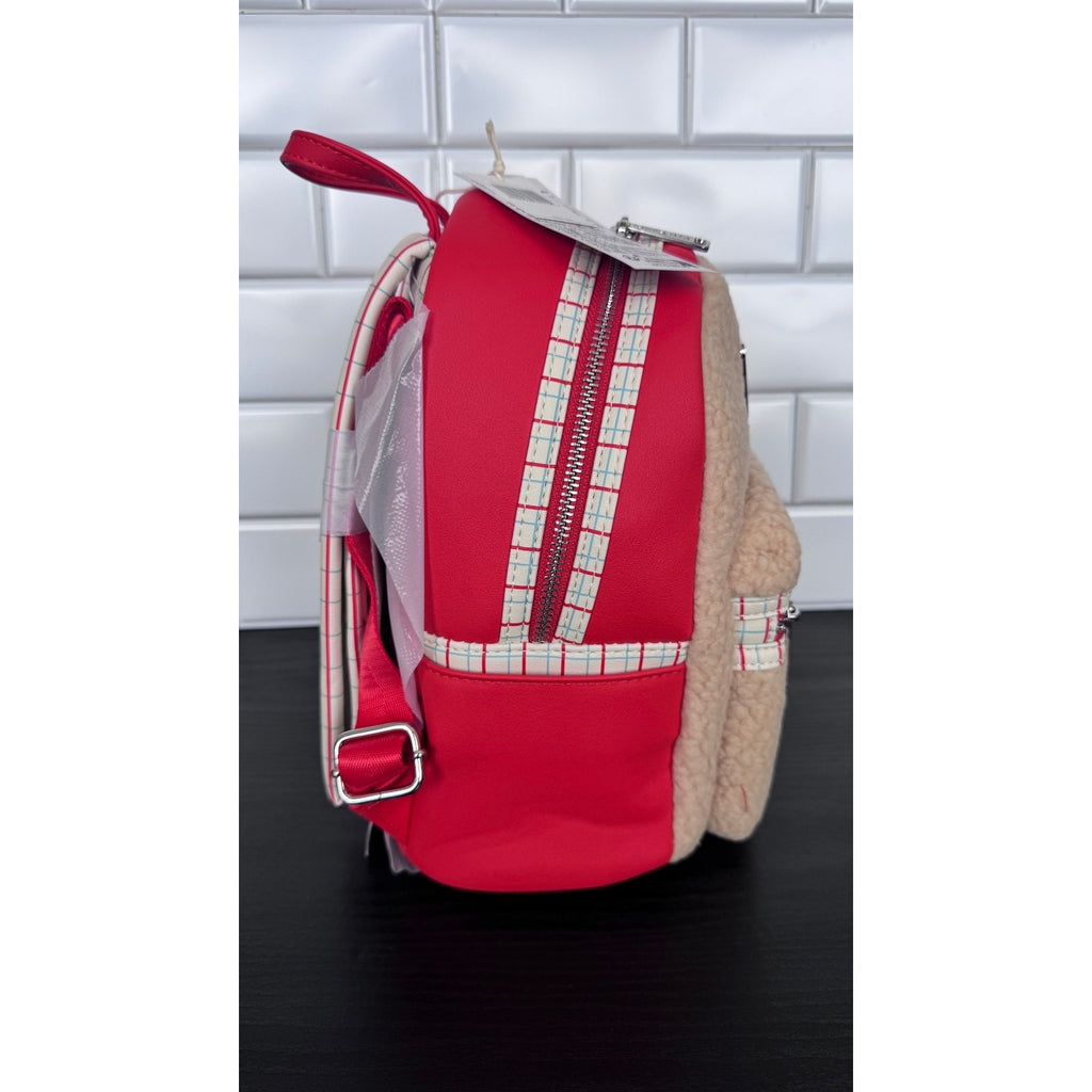 Loungefly x Marvel Disney Parks Spider-Man Faux Fur Mini Backpack NWT