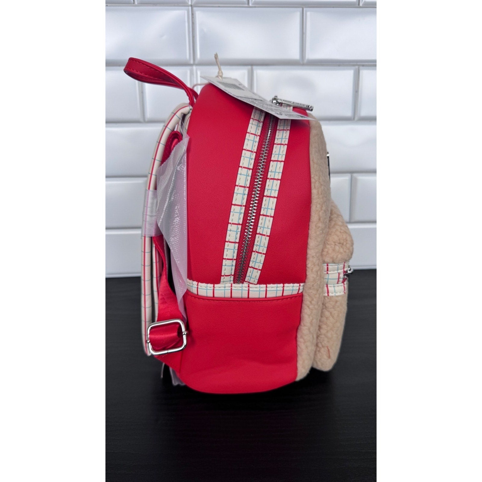 Loungefly x Marvel Disney Parks Spider-Man Faux Fur Mini Backpack NWT