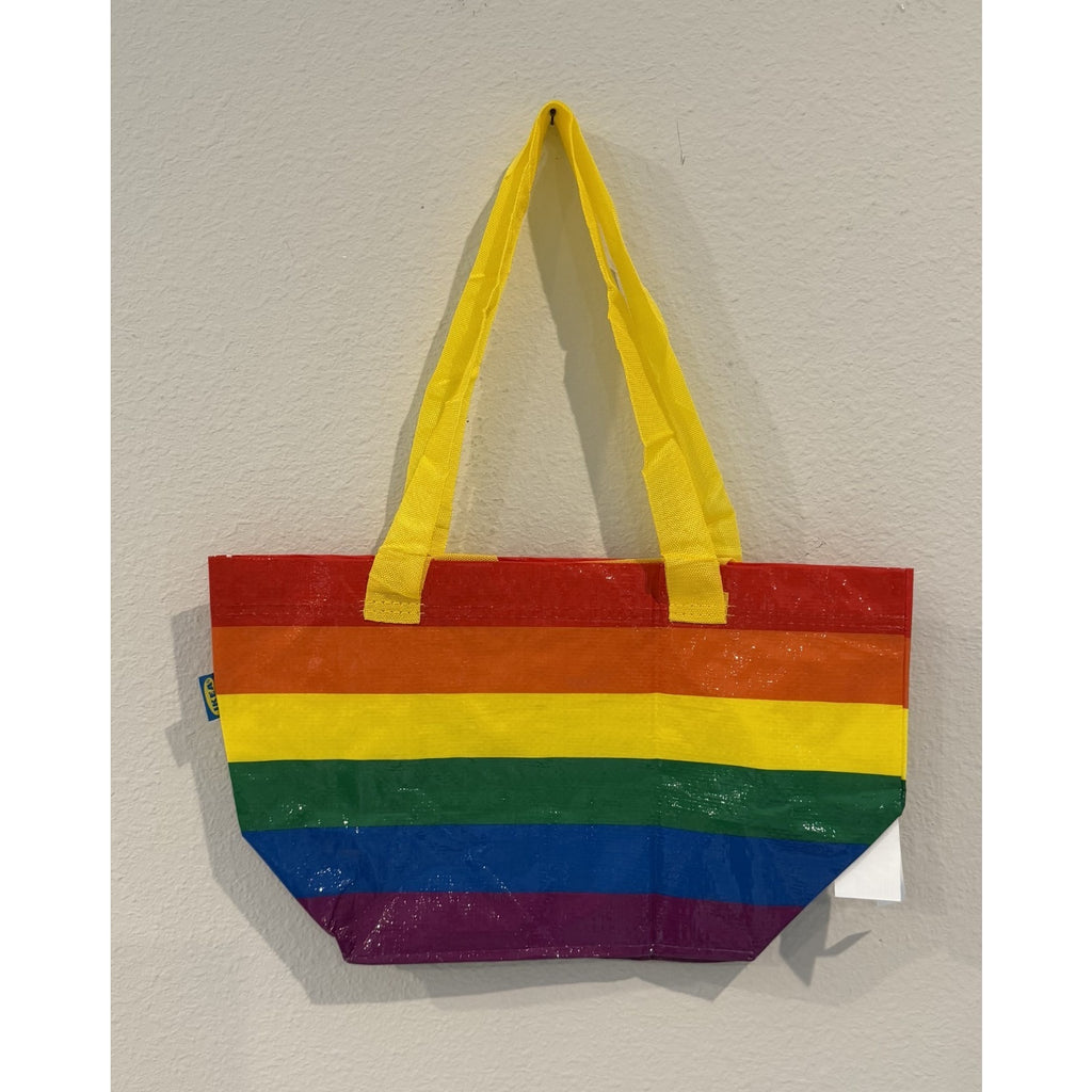IKEA STORSTOMMA Rainbow Tote Bag - Small/Medium NEW