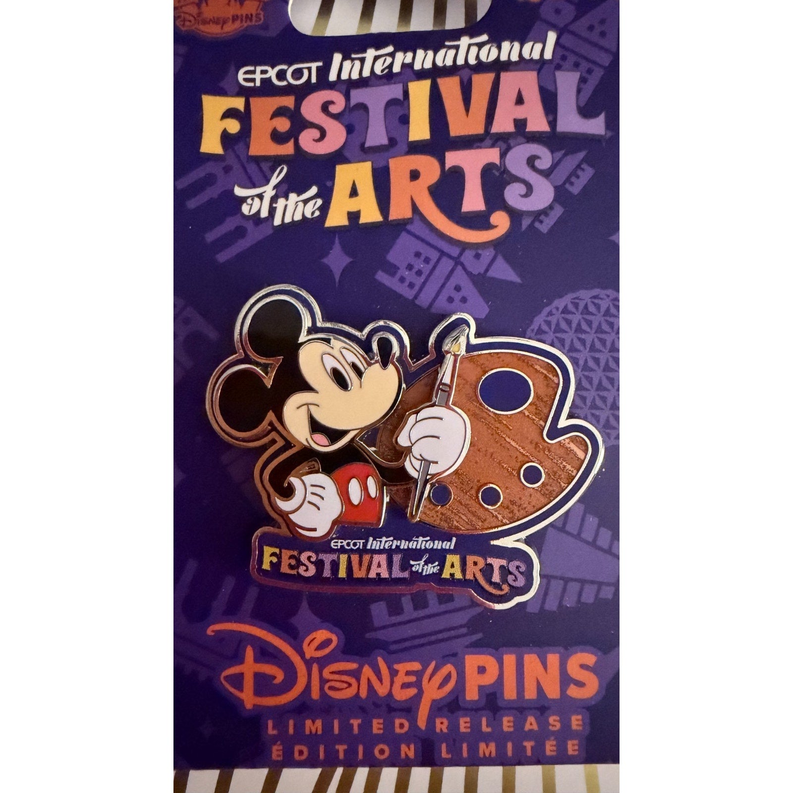 Disney Parks 2024 Epcot Festival of the Arts MICKEY MOUSE Artist Pin LR NEW