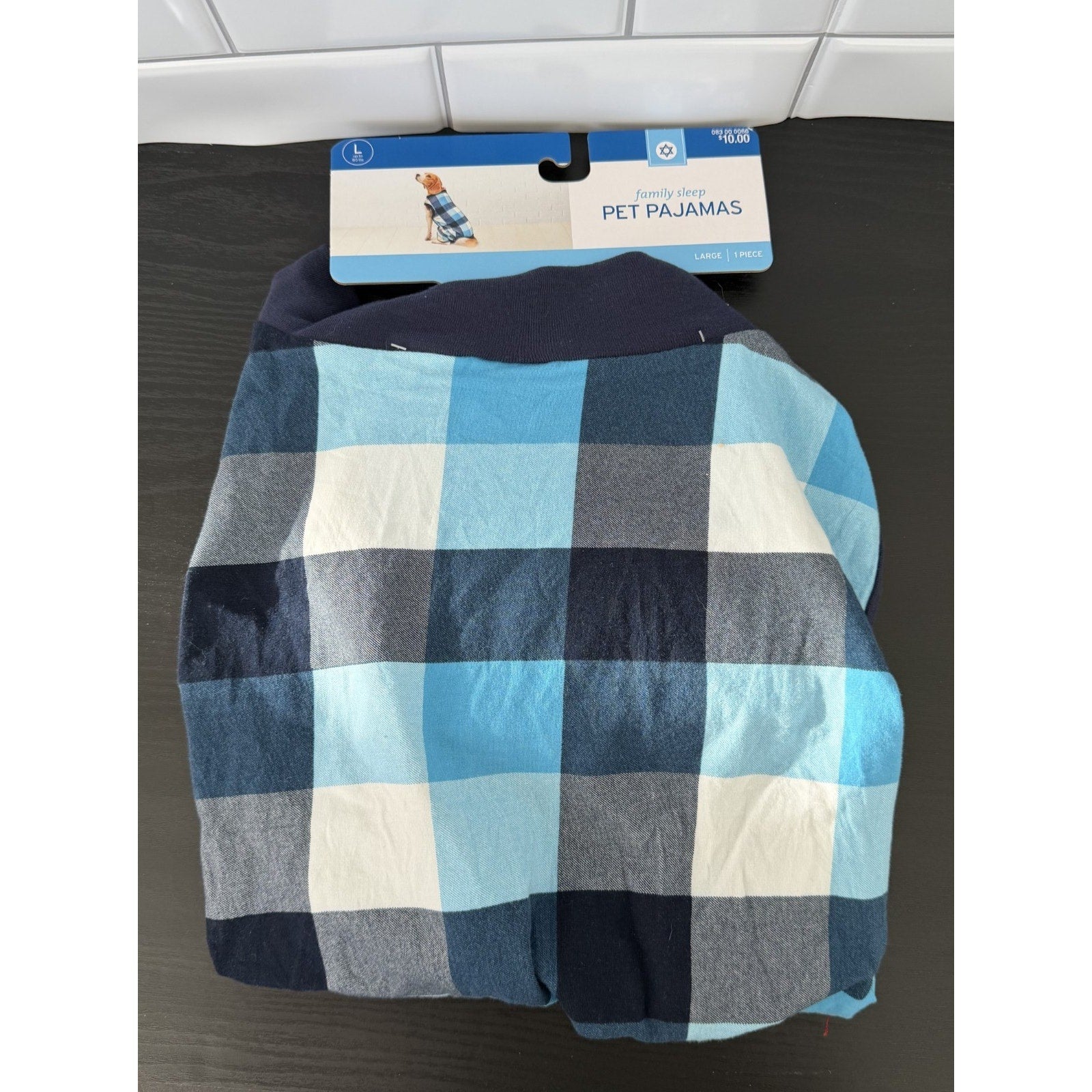 NEW Pet Pajamas Dog PJs Family Holiday Blue Plaid Large (up to 80lbs)