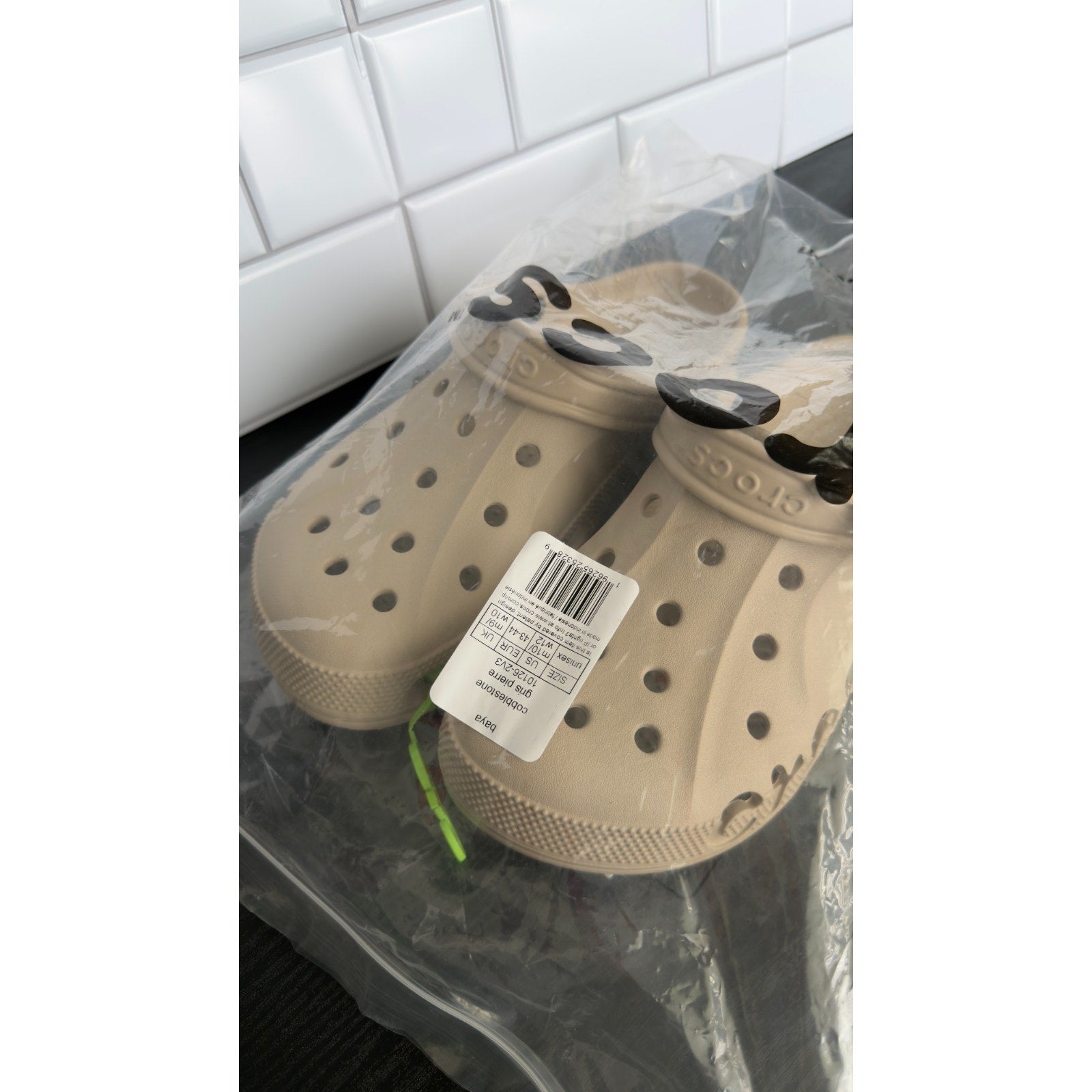 NEW Crocs Baya Cobblestone Classic Unisex Clog Shoes Size: Mens 10/Women's 12