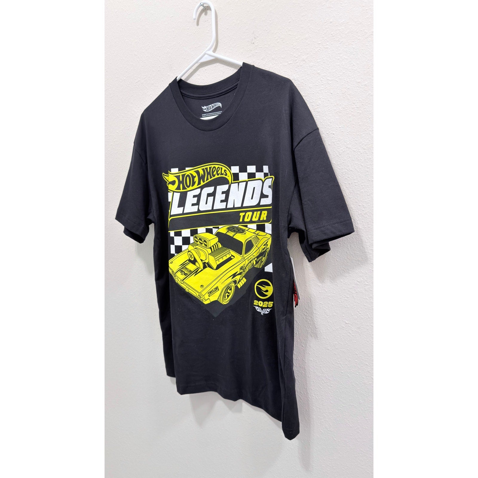 Hot Wheels Legends Tour 2025 Graphic T-Shirt Unisex Large Black NWT