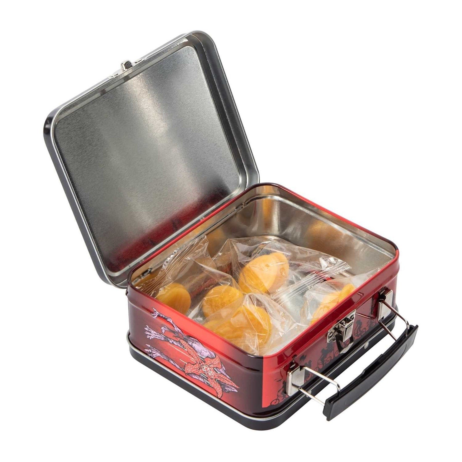 NEW Stranger Things Mini Retro Metal Lunch Box with Gummy Waffles