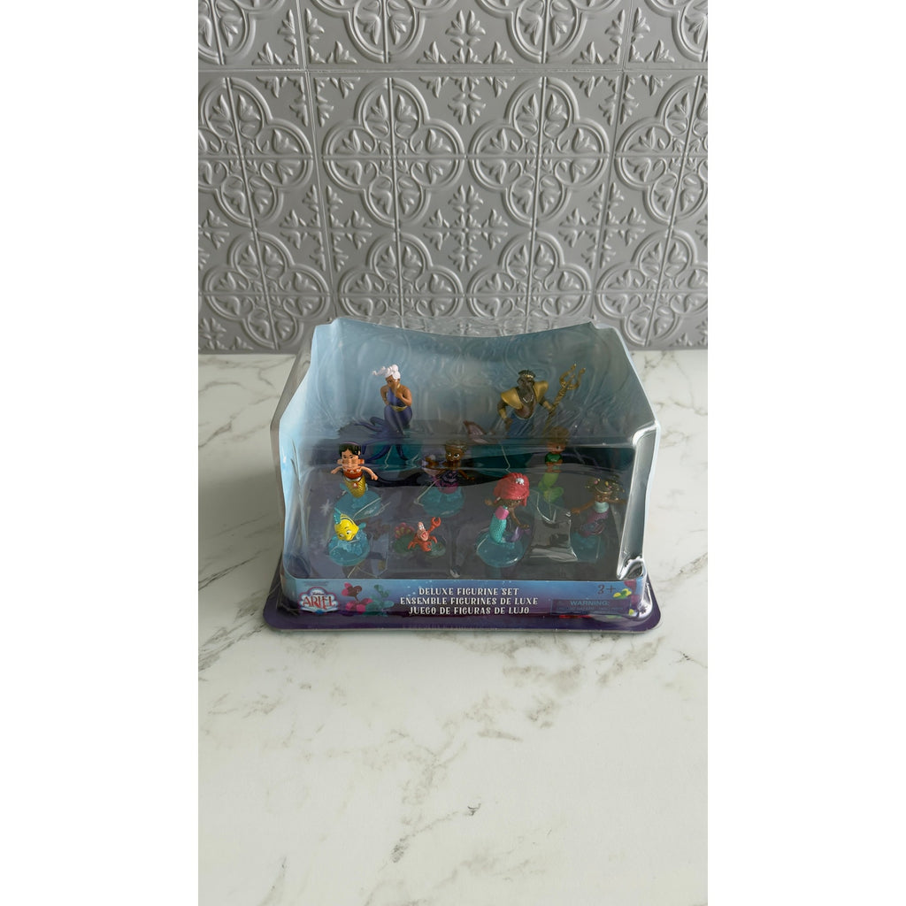 Disney Junior Ariel Deluxe Figurine Set 9 Piece Playset NIB