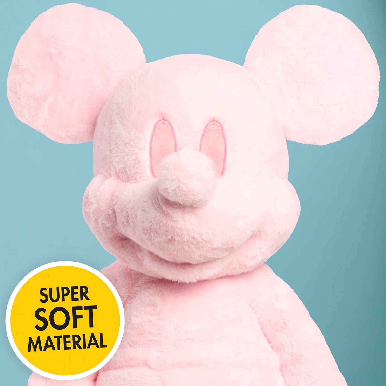 NEW Disney Classic Mickey Mouse 40" Monochromatic Jumbo Plush - Pink