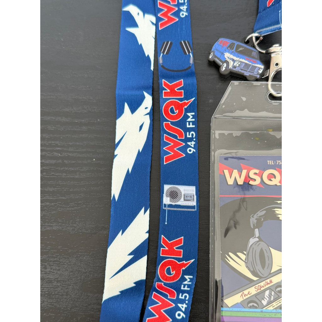 Stranger Things Season 5: WSQK The Eagle Lanyard & ID Sleeve NWT