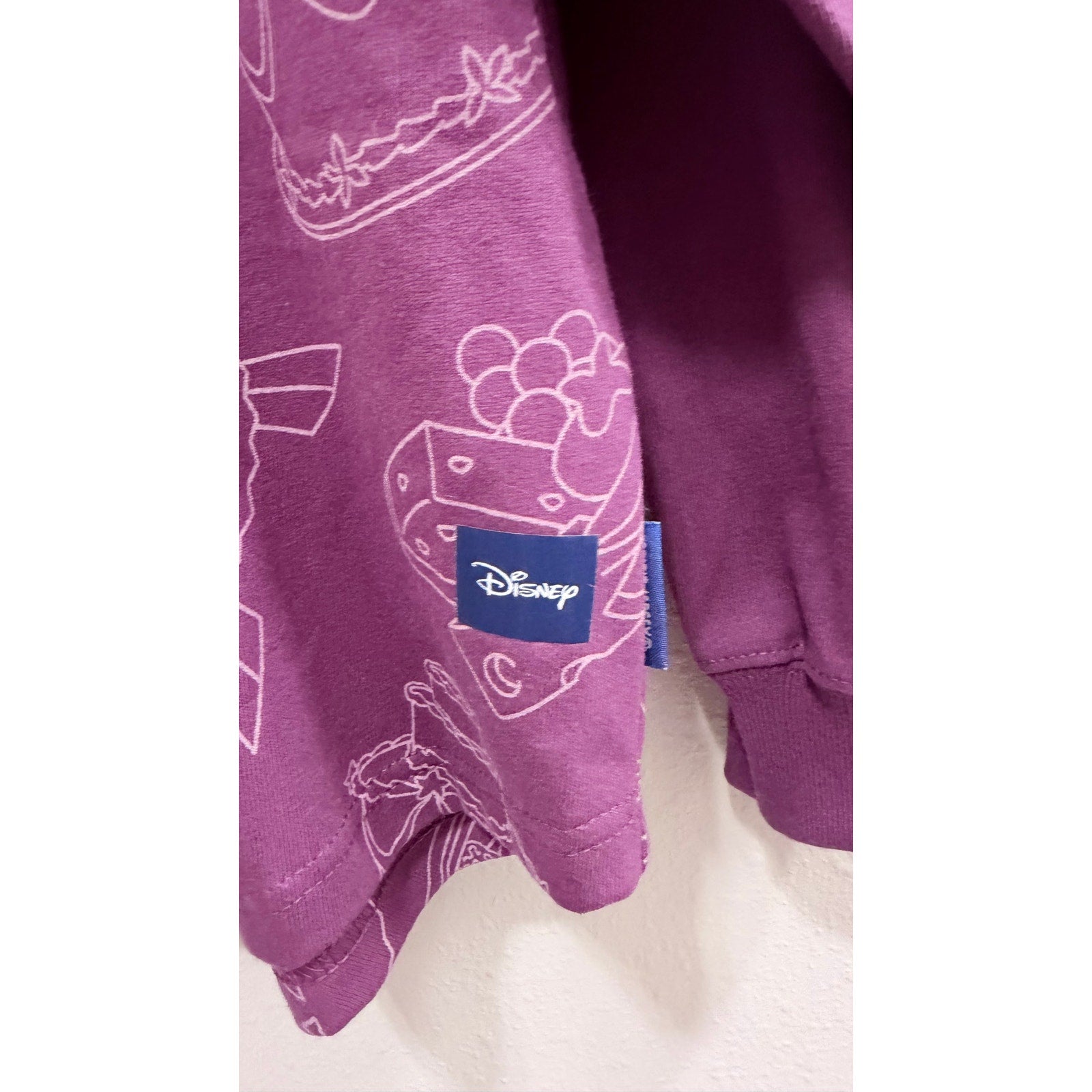 runDisney 2025 Wine & Dine Half Marathon Weekend Spirit Jersey Large Purple NWT