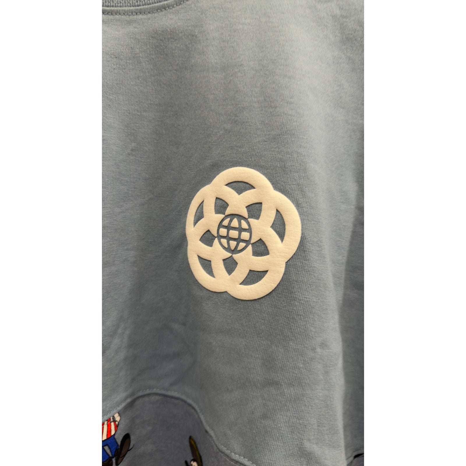 NWT Disney Epcot World Showcase Mickey Mouse Spirit Jersey Slate Blue Size Large