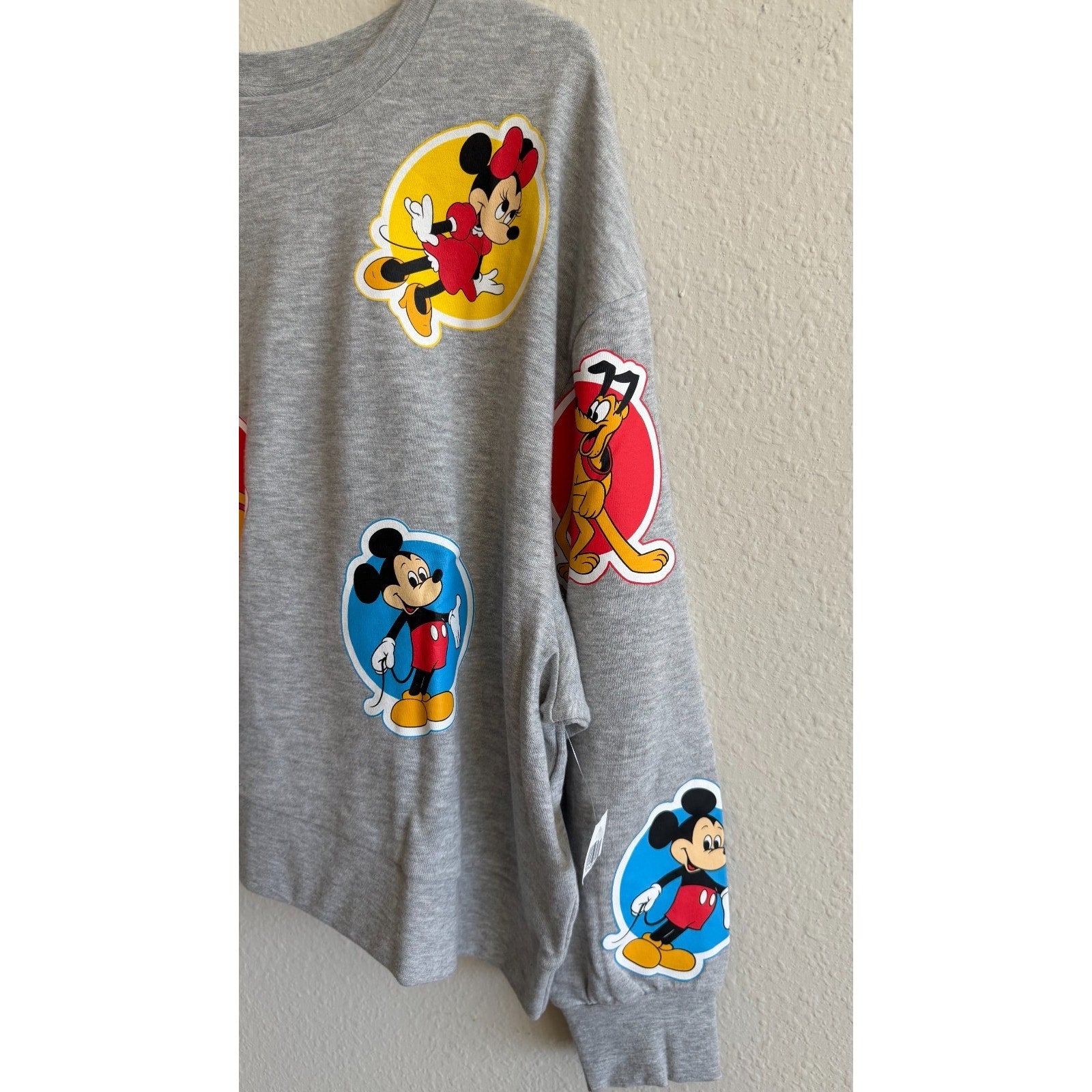 NEW Disney Parks WDW 50th Vault Collection "Stickers" Women's Sweatshirt 1XL