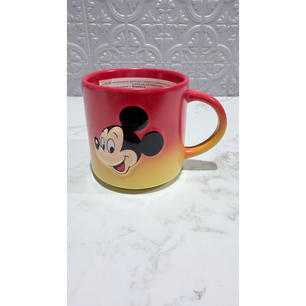 Disney Parks Mickey & Donald Ombre Ceramic Stoneware Coffee Mug 20 oz NEW
