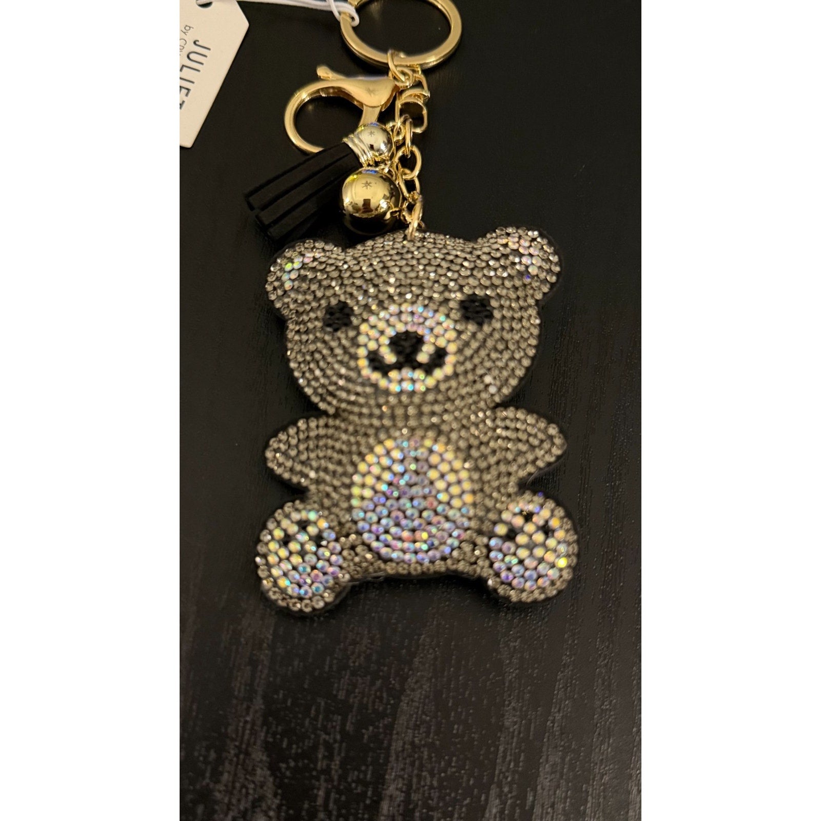 NEW Juliet Bling Rhinestone Keychain - Teddy Bear