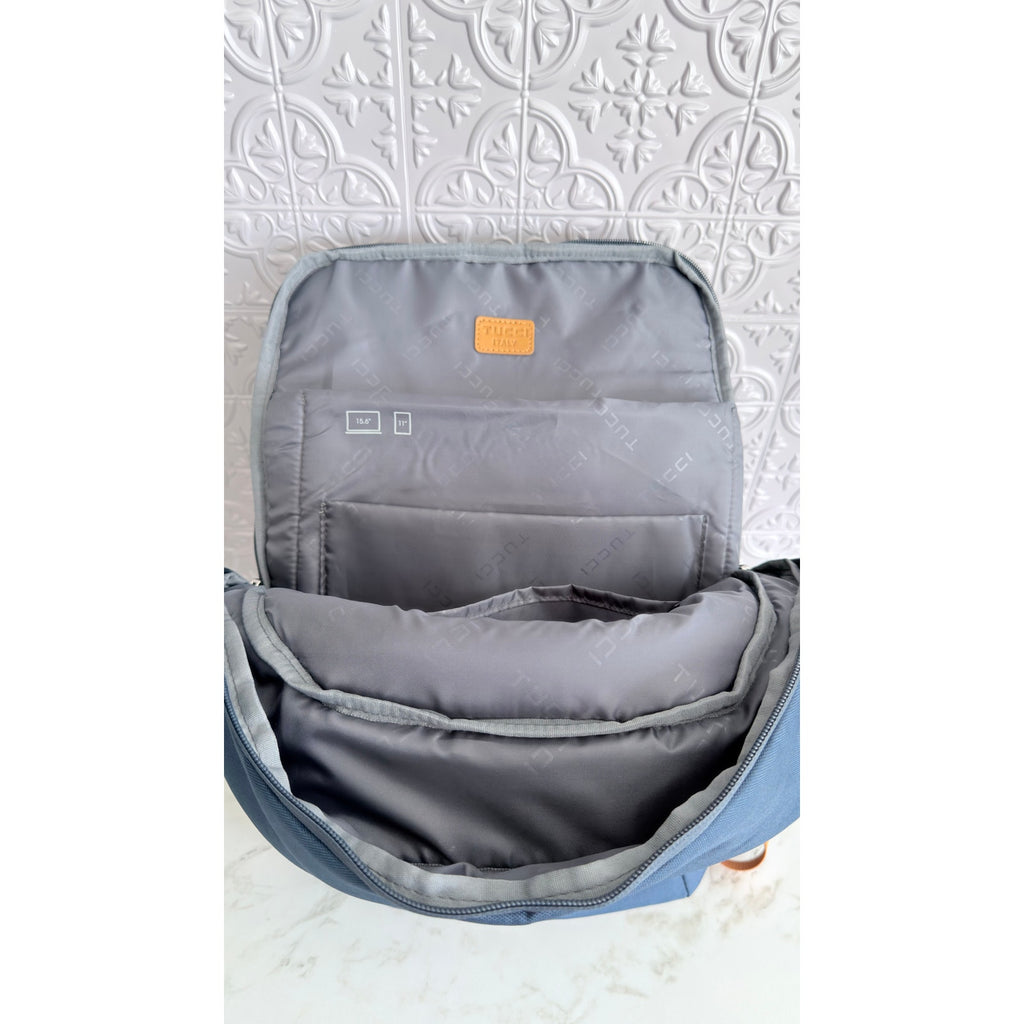 TUCCI Italy Track Master Backpack With Padded Straps NEW