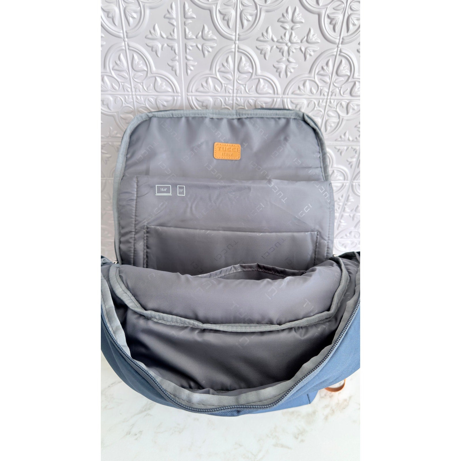 TUCCI Italy Track Master Backpack With Padded Straps NEW