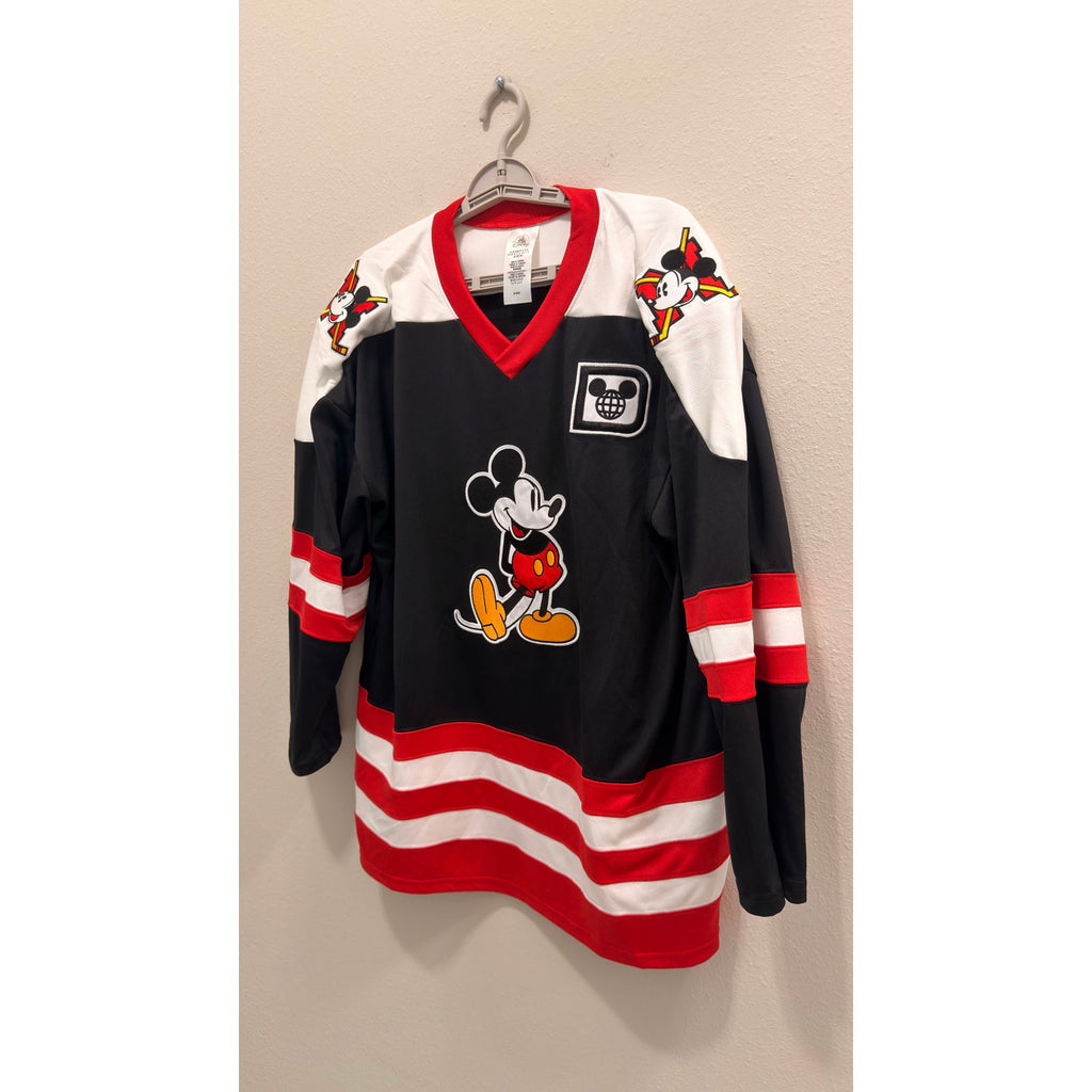 Disney Parks Walt Disney World Mickey Mouse Ice Hockey Jersey Adult Medium