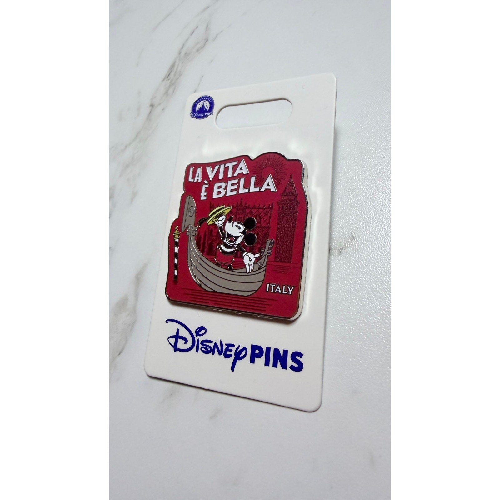 Disney Parks EPCOT Italy Pavillion Mickey Mouse La Vita È Bella Pin 2024 NEW