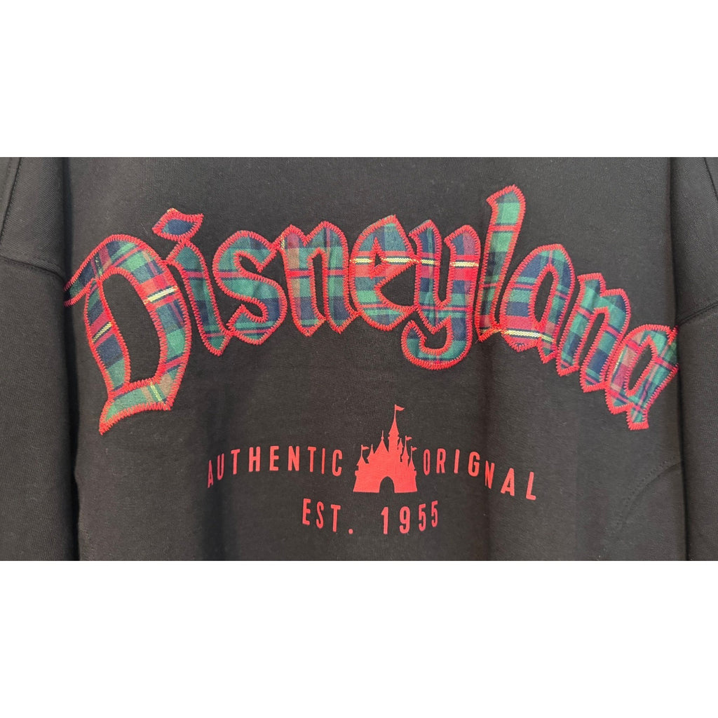NWT Disneyland Resort 2025 Christmas Plaid Pullover Sweatshirt Women's Medium