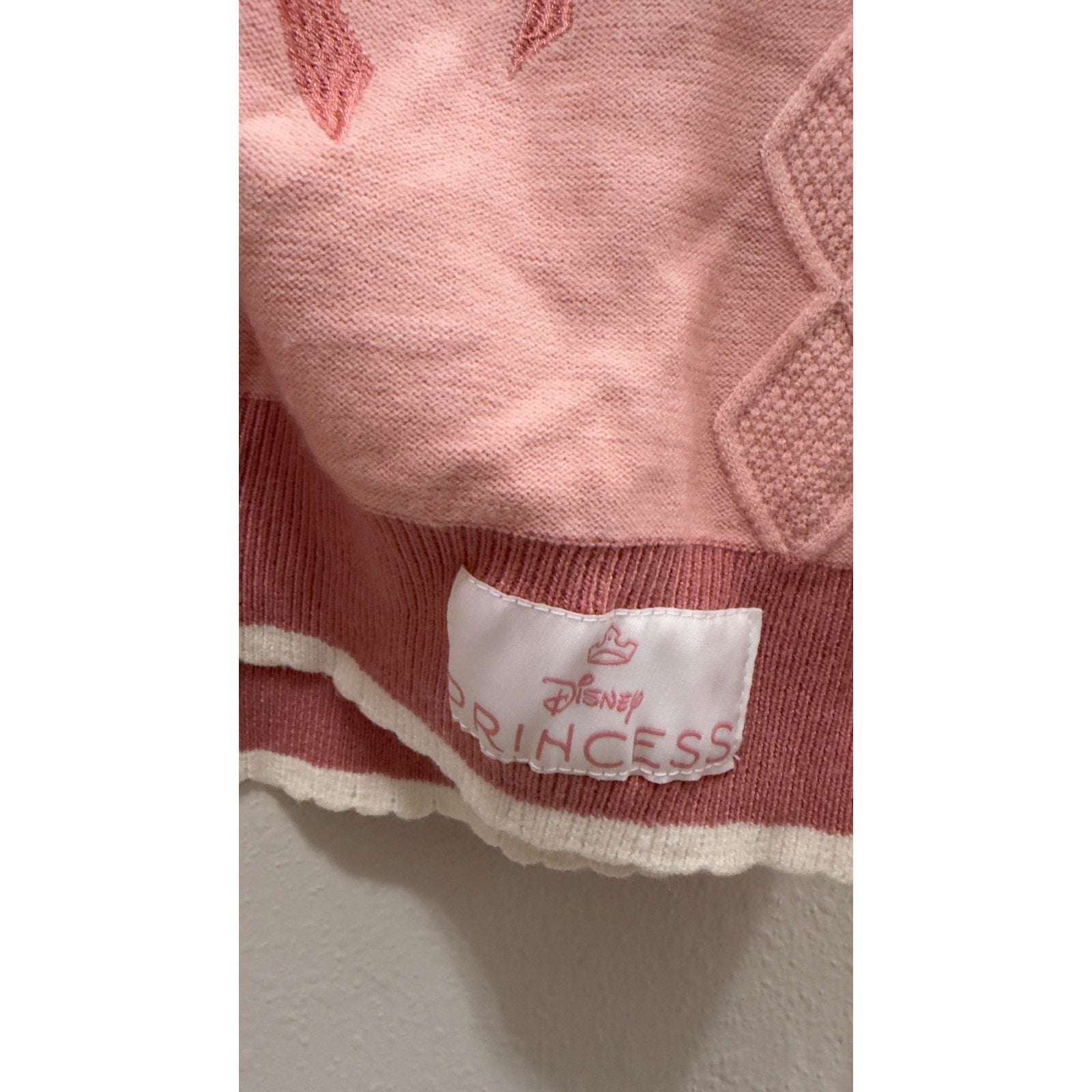 Disney Parks Her Universe Princess Pink Knit Cardigan Sweater Large NWT