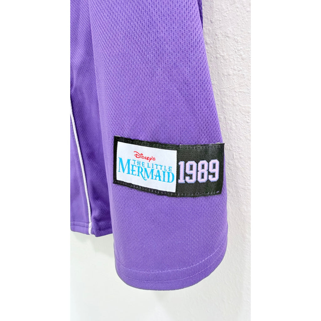 Disney The Little Mermaid - Ursula Adults Baseball Jersey Large NWT