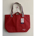 NEW Champion Harbor Tote Bag Red Canvas Striped Handles
