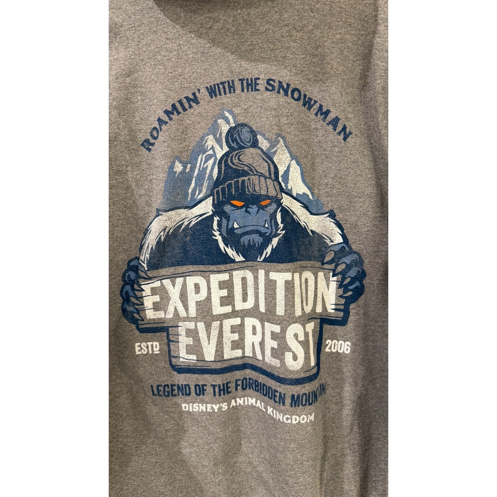 NWT Disney Parks Expedition Everest Yeti Zipper Hoodie Adult Large