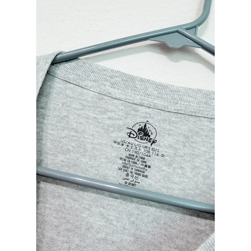 Walt Disney World Play In the Park Mickey 4 Parks Gray Long sleeve Shirt Large