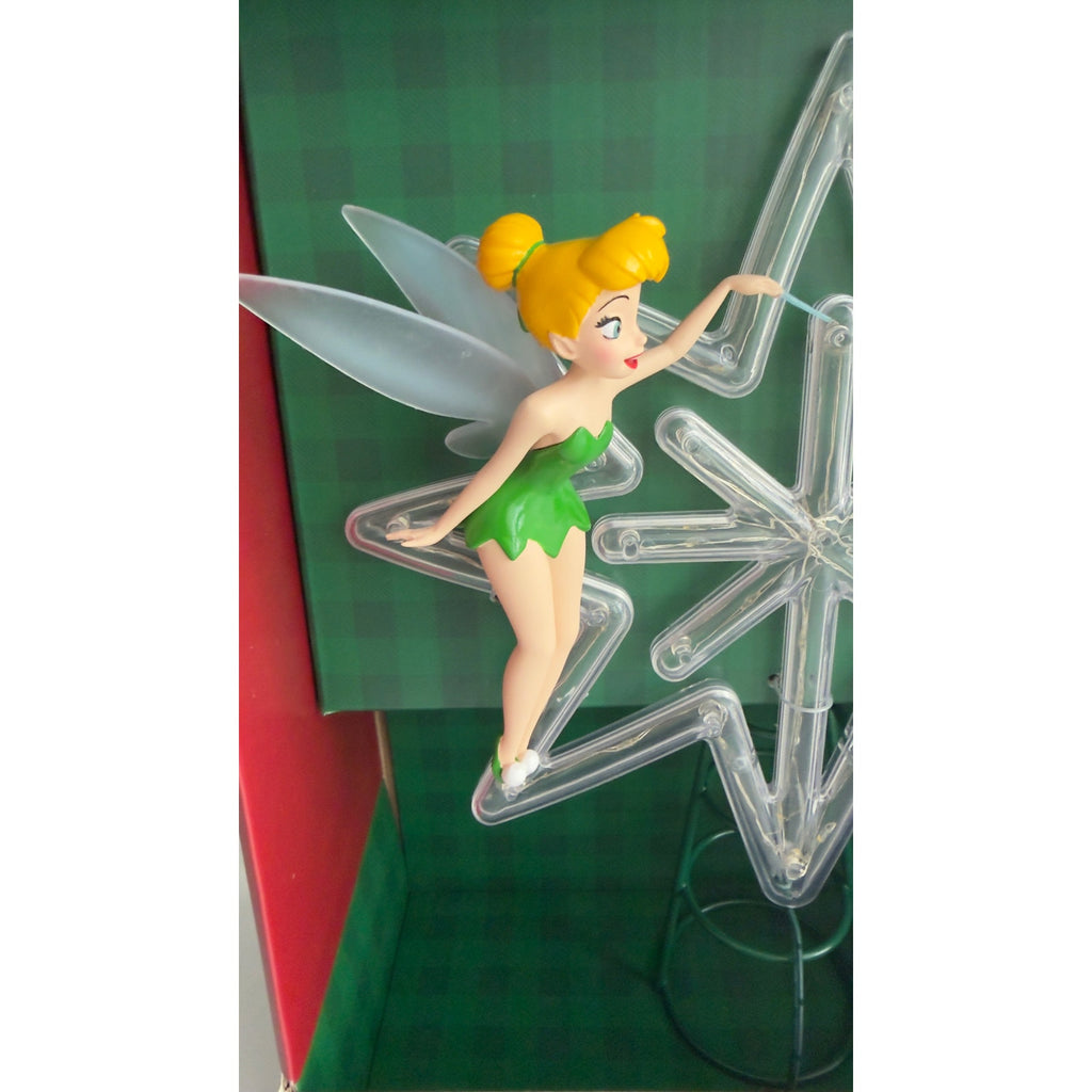 Disney Tinker Bell Light-Up Tree Topper Peter Pan Christmas Wishing Star NEW